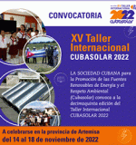 Aplazada hasta nuevo aviso la decimoquinta edición del Taller Internacional CUBASOLAR 2022